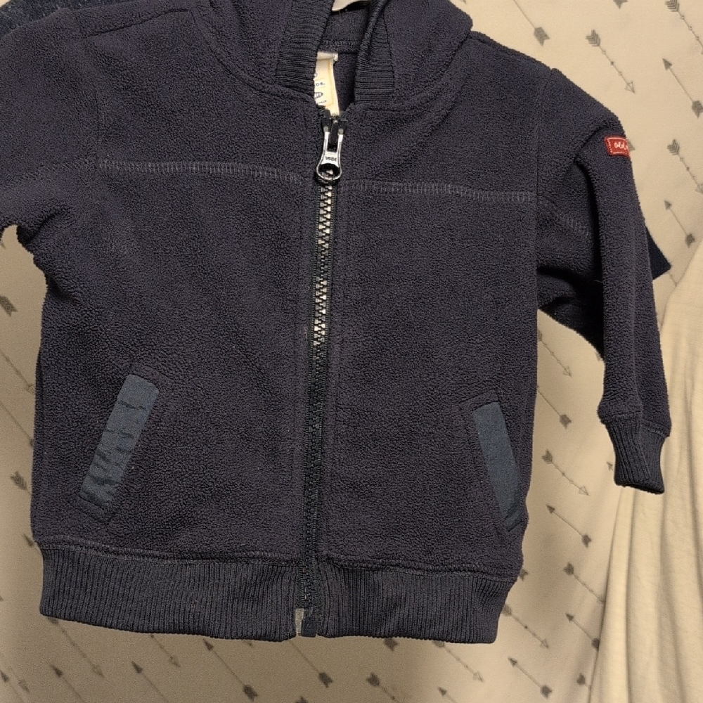 Old Navy Navy Blue Kids Zip-Up Hoodie